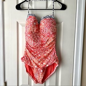Tommy Bahama Coral Medallion One-Piece Swimsuit, Size 10 NWOT
